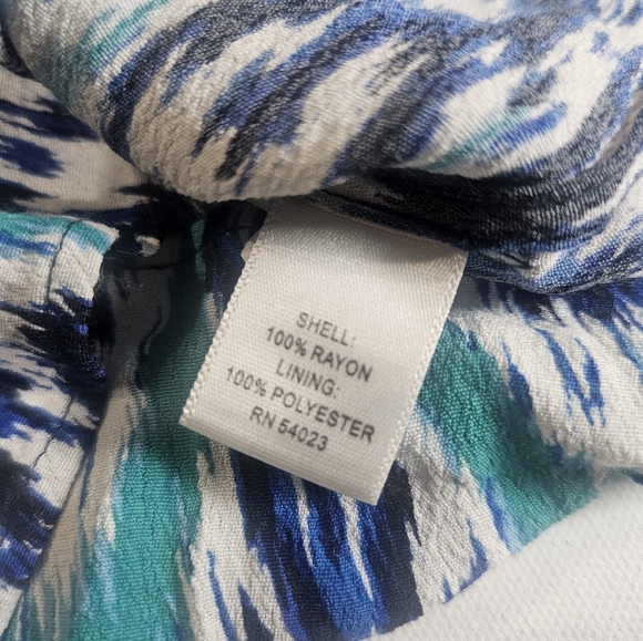 Banana Republic Dress Womens‎ Size 6 Teal Blue Midi Spring Summer Wedding Event - Picture 4 of 6